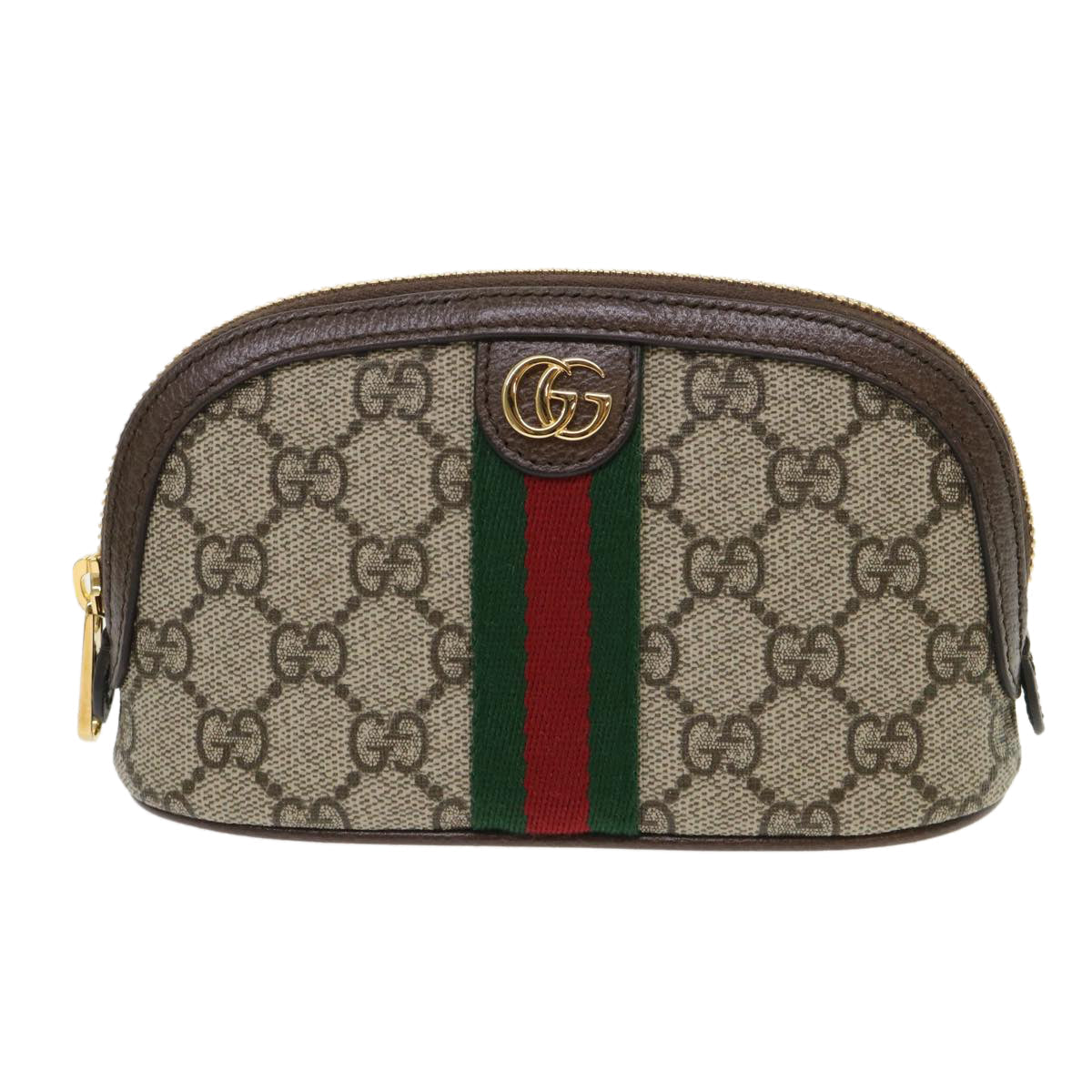 GUCCI GG Canvas Web Sherry Line Ophidia Pouch Beige Red Green 625550 47562