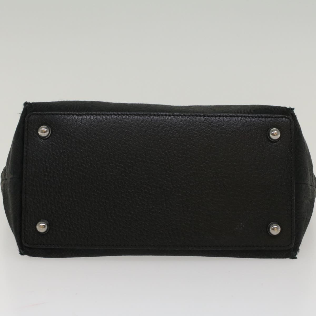 GUCCI GG Canvas Hand Bag Black 120844 47572