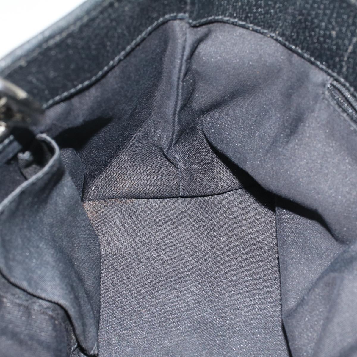 GUCCI GG Canvas Hand Bag Black 120844 47572