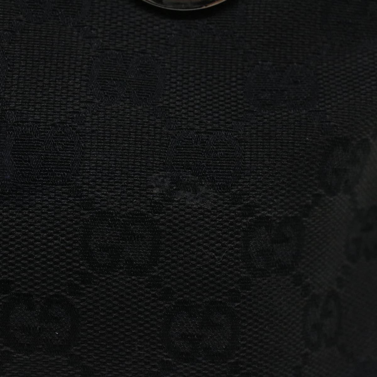GUCCI GG Canvas Hand Bag Black 120844 47572
