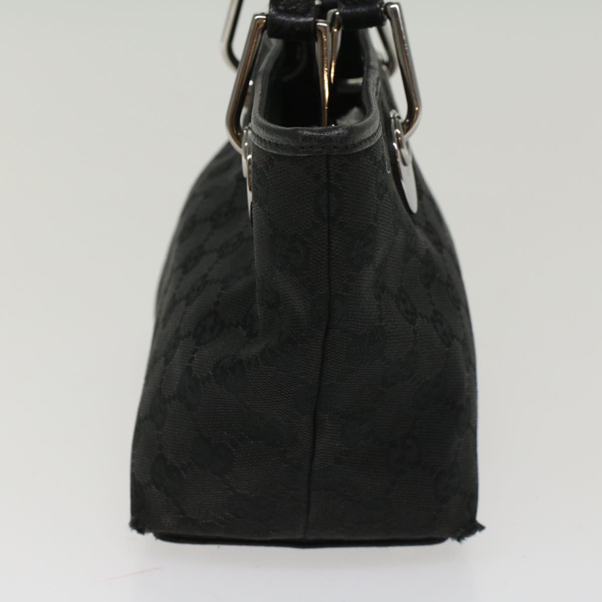 GUCCI GG Canvas Hand Bag Black 120844 47572