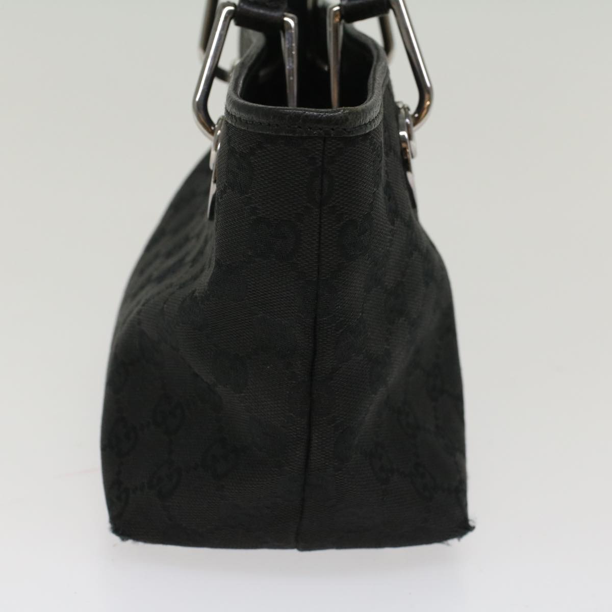 GUCCI GG Canvas Hand Bag Black 120844 47572