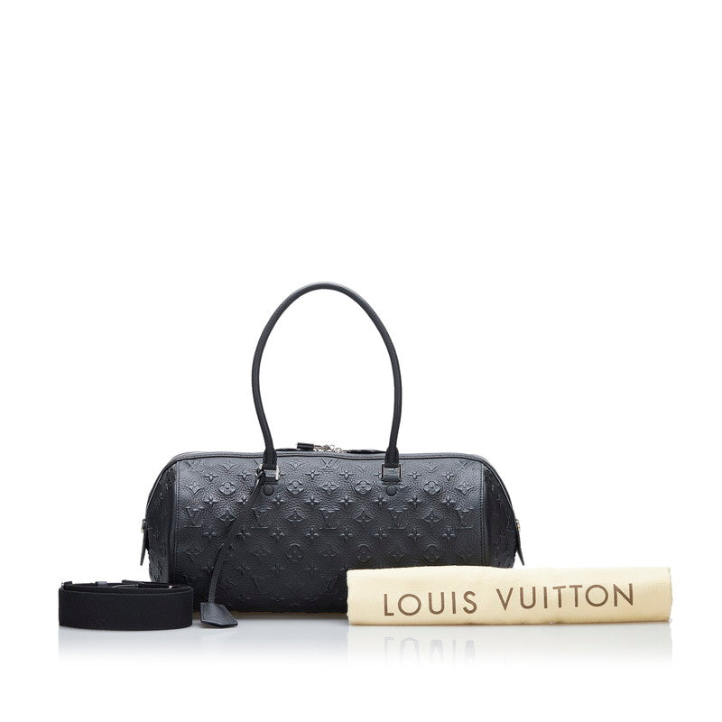 LOUIS VUITTON Louis Vuitton Monogram Amplant M40737 Handbag Leather Noir Black