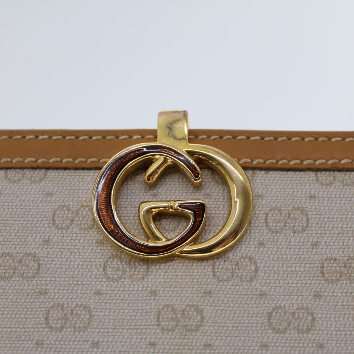 GUCCI Micro GG Canvas Long Wallet Beige 035.03.0285 47667
