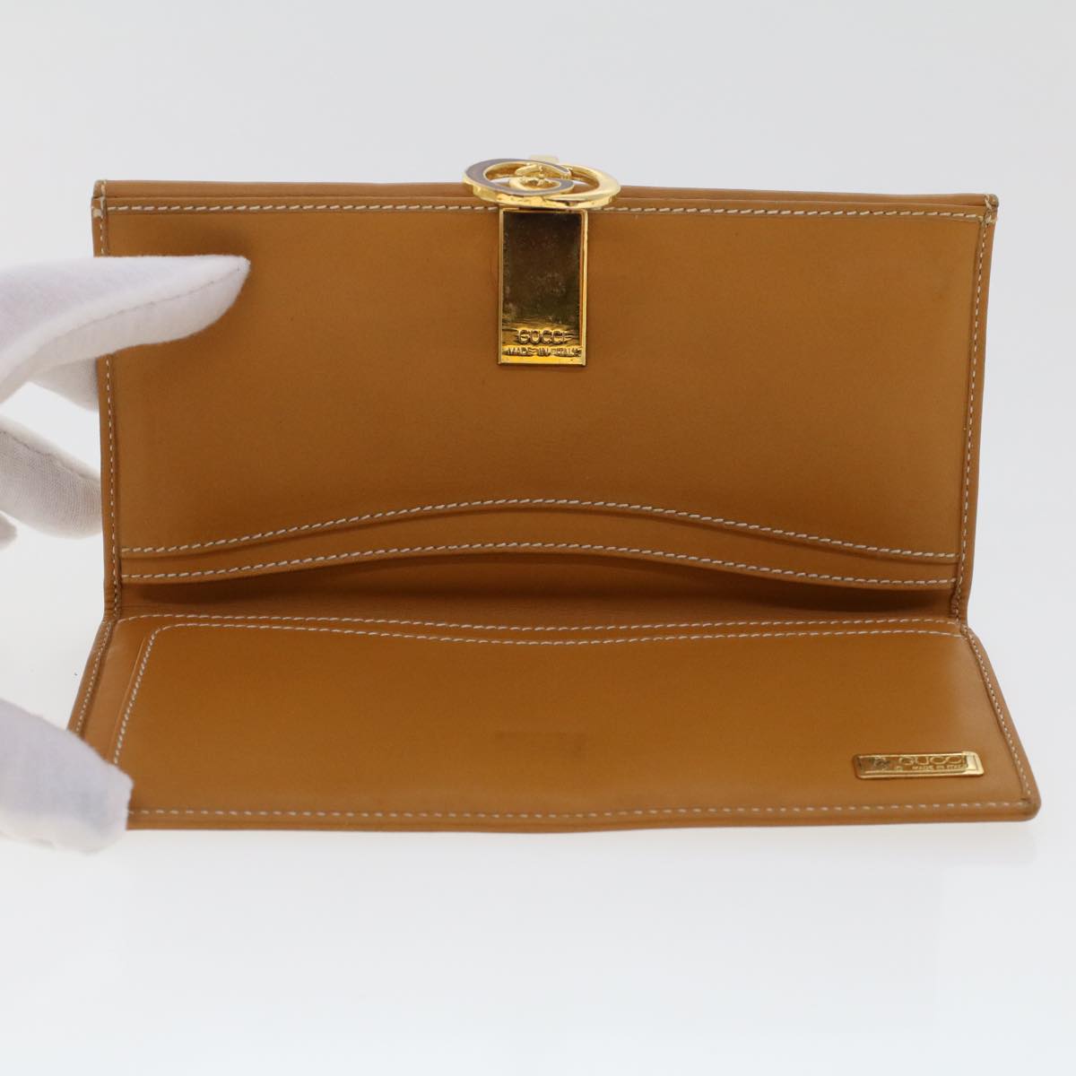 GUCCI Micro GG Canvas Long Wallet Beige 035.03.0285 47667