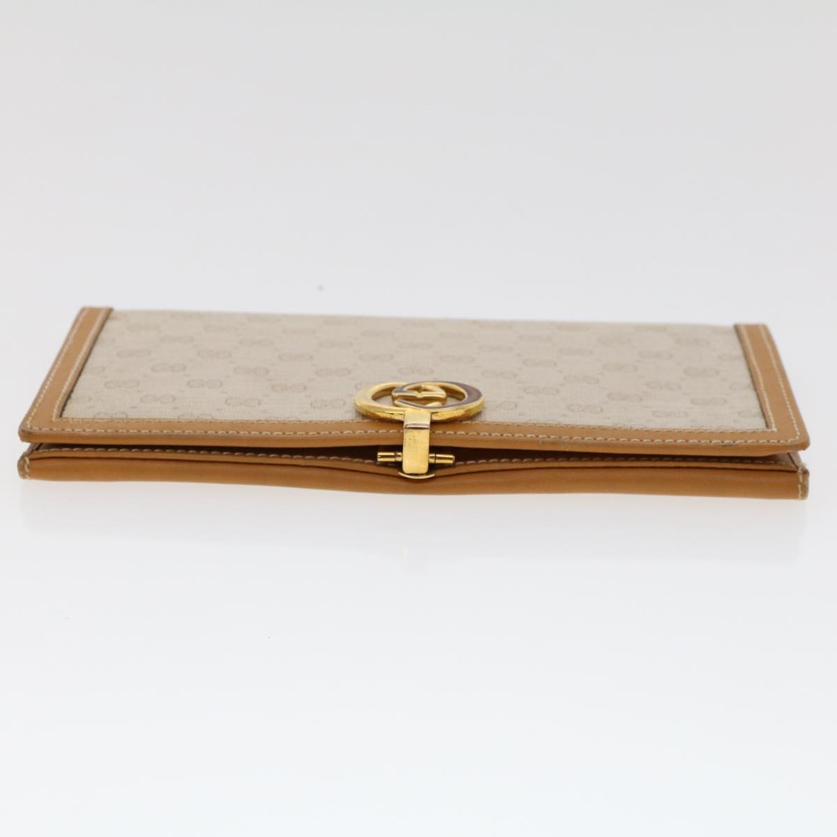GUCCI Micro GG Canvas Long Wallet Beige 035.03.0285 47667
