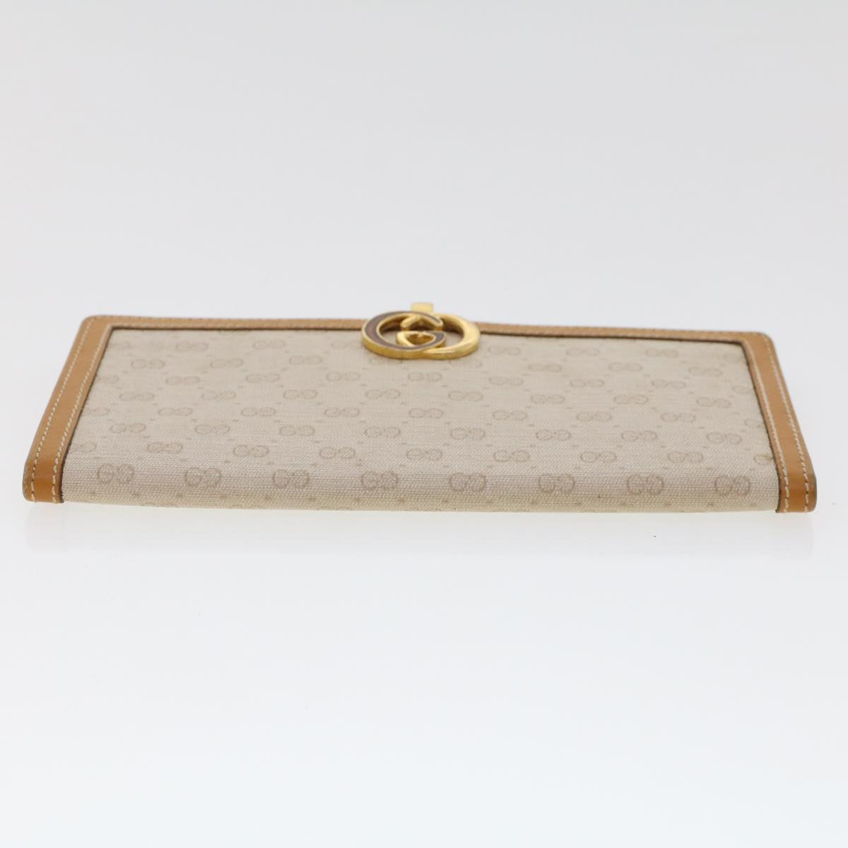 GUCCI Micro GG Canvas Long Wallet Beige 035.03.0285 47667