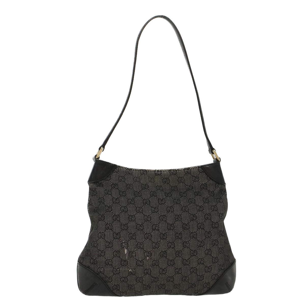 GUCCI GG Canvas Shoulder Bag Black 257296 47689