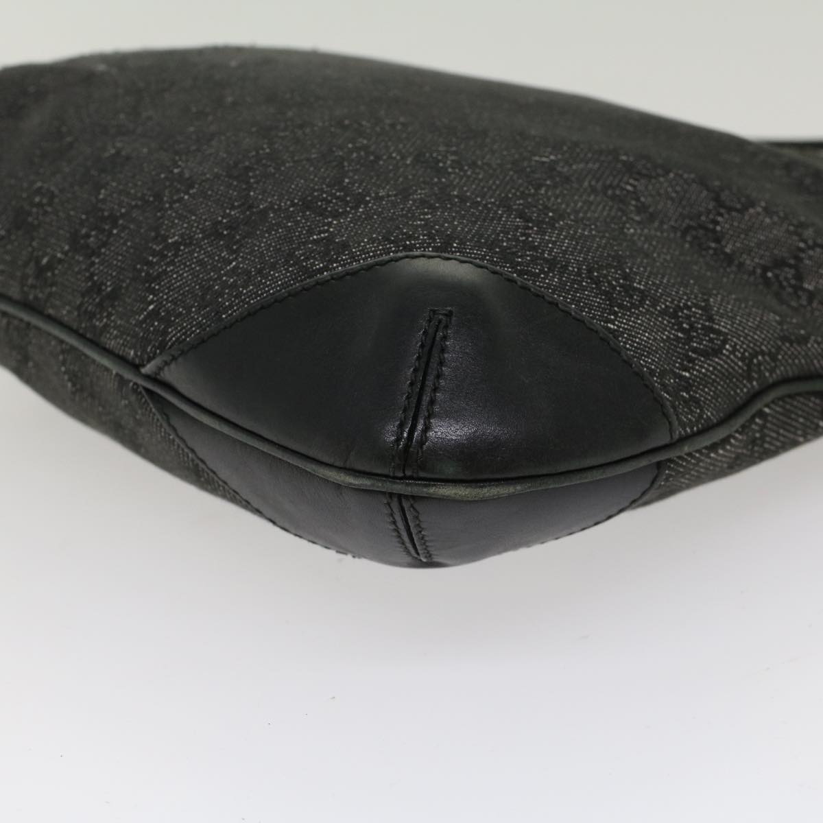 GUCCI GG Canvas Shoulder Bag Black 257296 47689