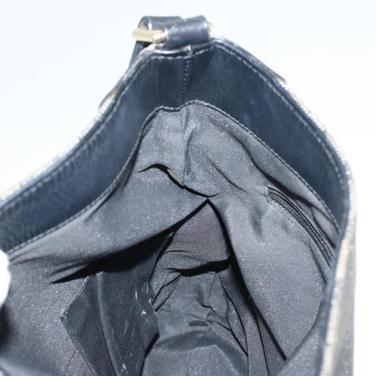 GUCCI GG Canvas Shoulder Bag Black 257296 47689