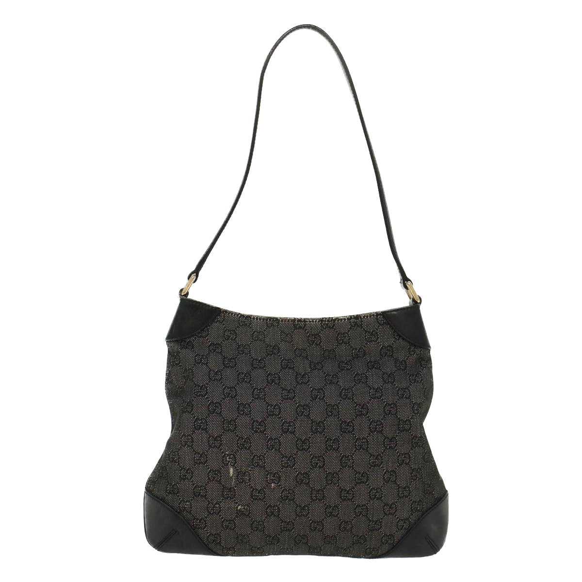 GUCCI GG Canvas Shoulder Bag Black 257296 47689