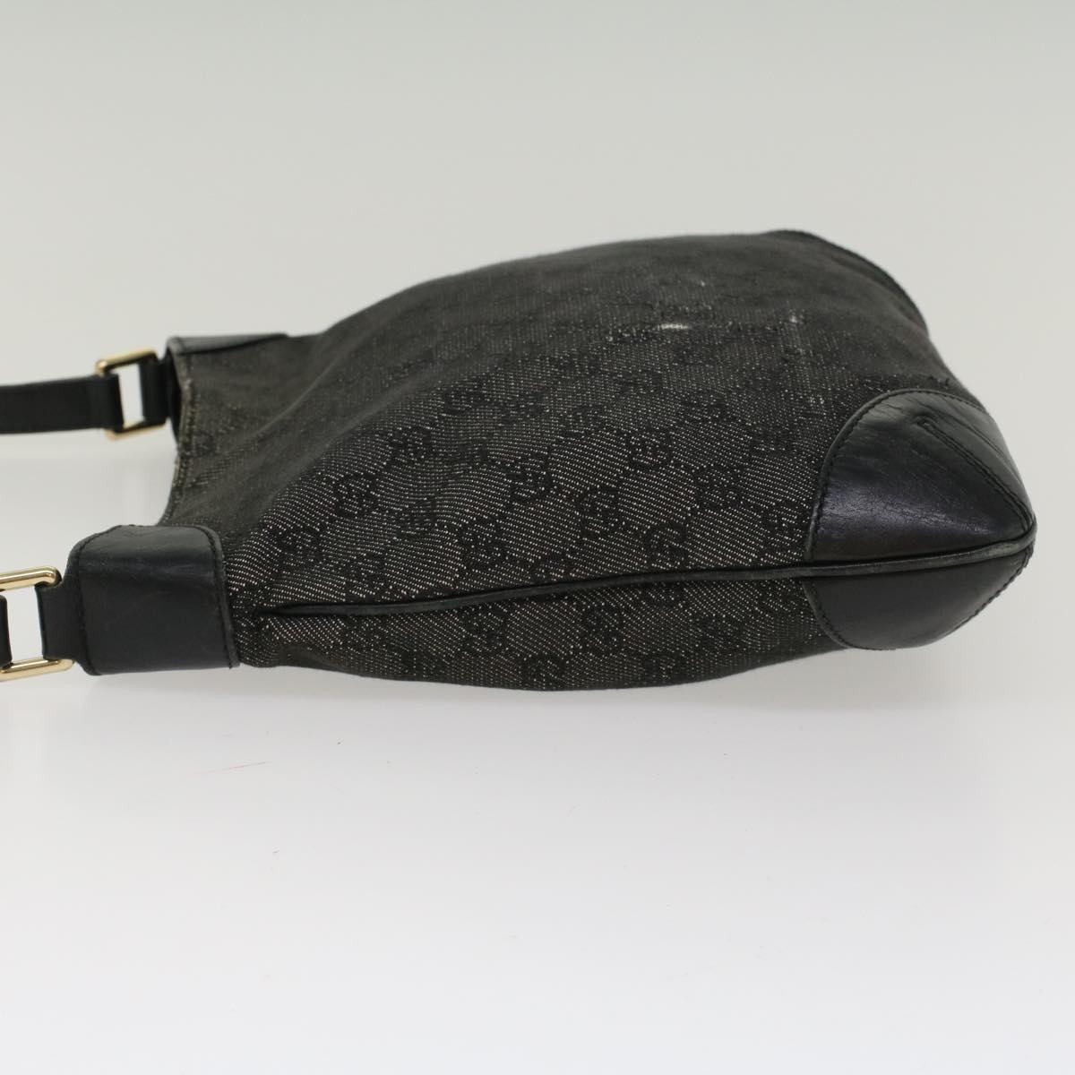 GUCCI GG Canvas Shoulder Bag Black 257296 47689