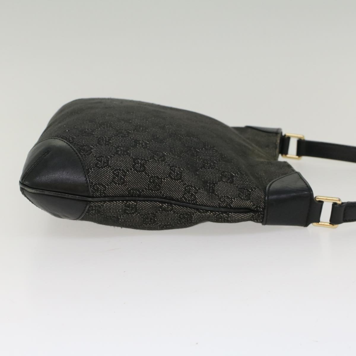 GUCCI GG Canvas Shoulder Bag Black 257296 47689