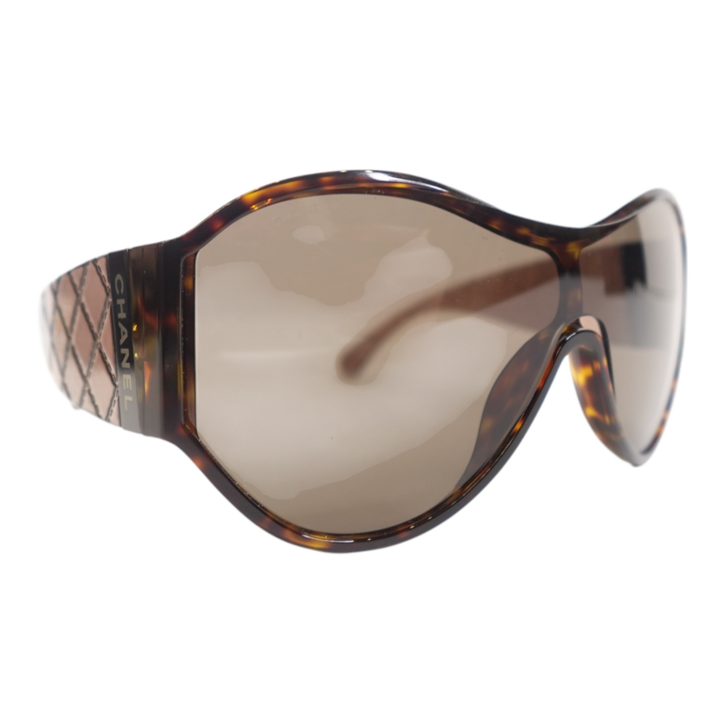 Chanel Brown Shield Sunglasses