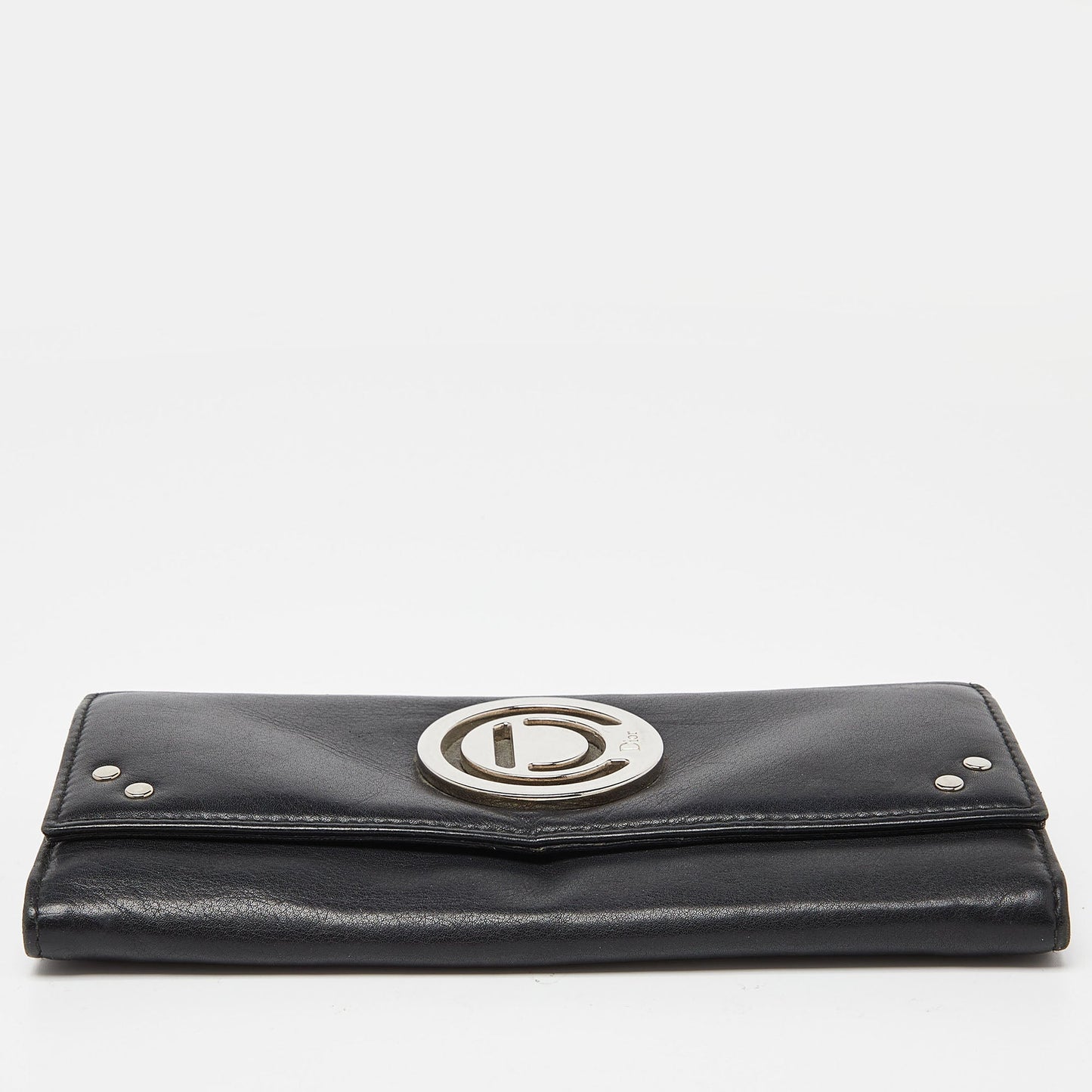 Dior  Leather Flap Continental Wallet