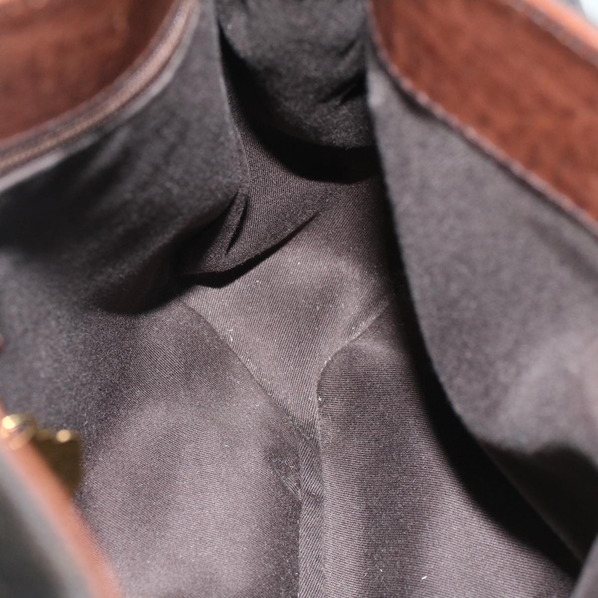 GUCCI GG Canvas Tote Bag Black Brown 47993