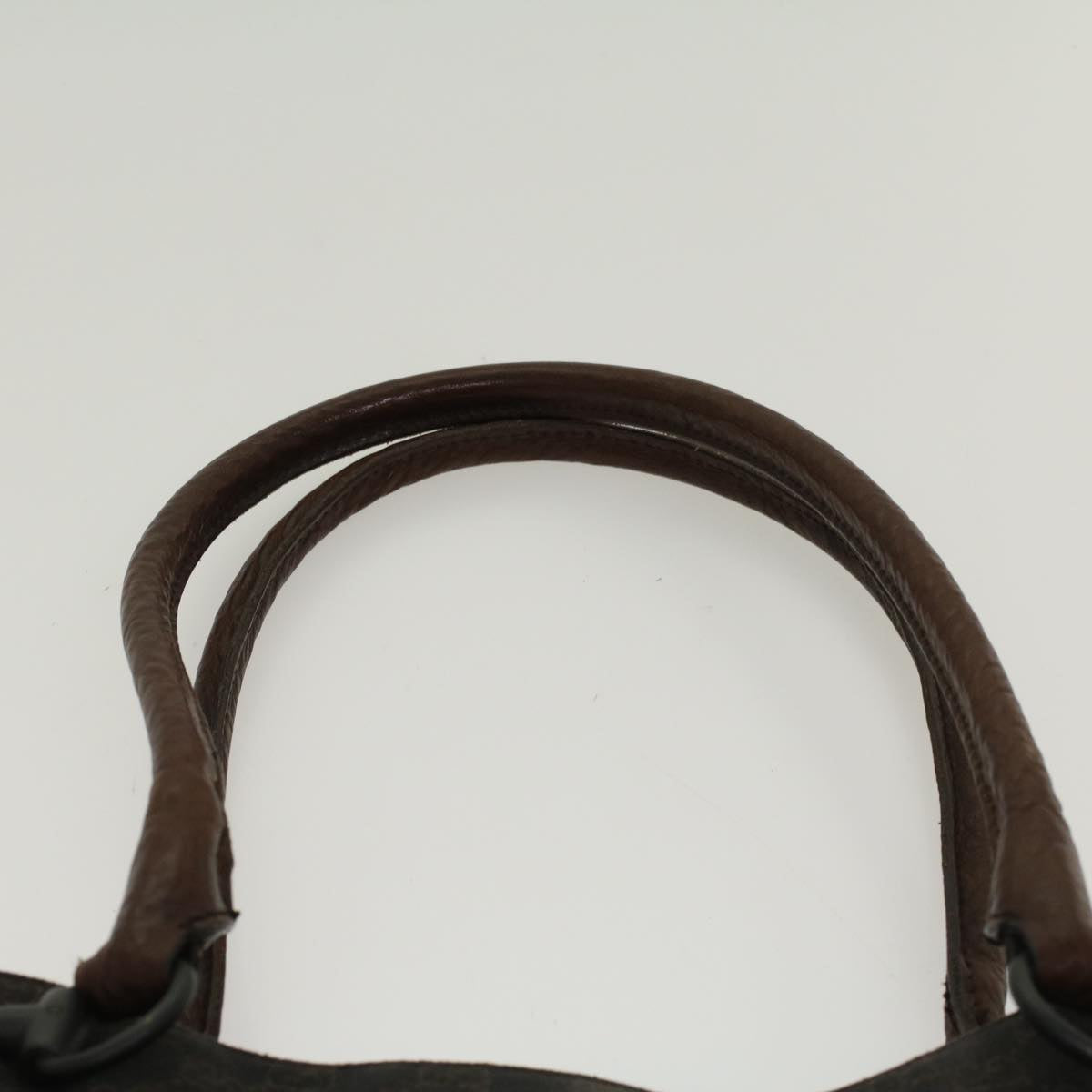 GUCCI GG Canvas Tote Bag Black Brown 47993