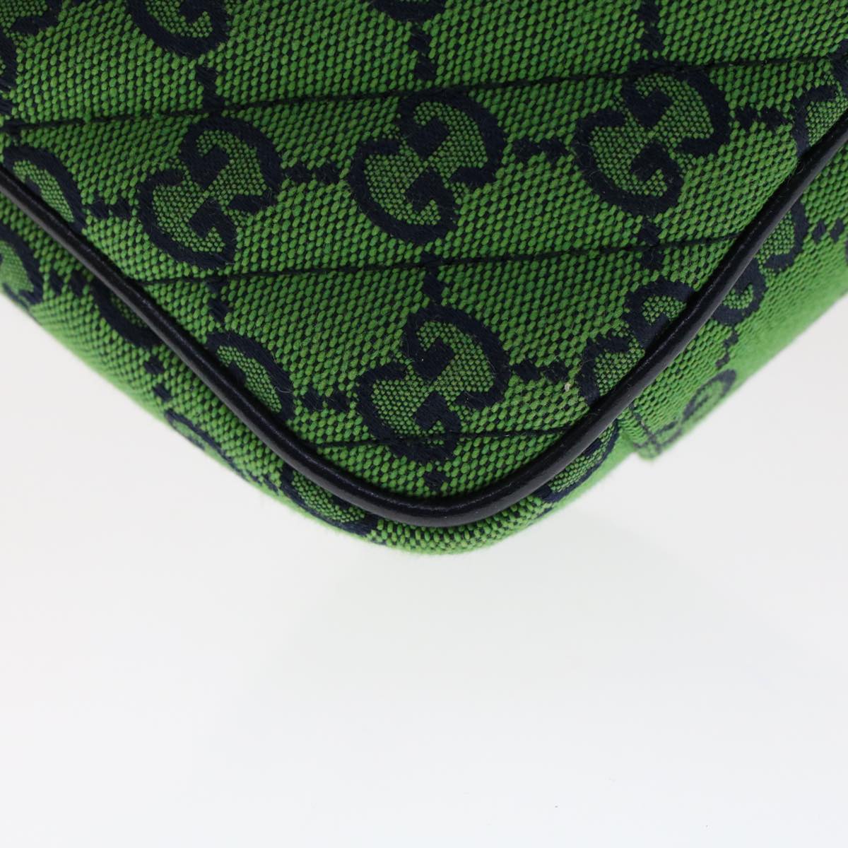 GUCCI GG Marmont Chain Shoulder Bag Green 47997A