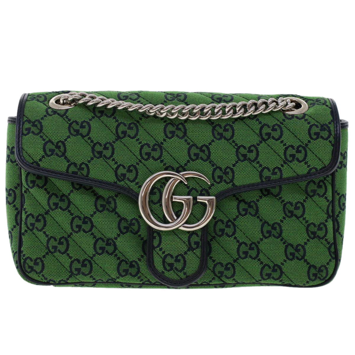 GUCCI GG Marmont Chain Shoulder Bag Green 47997A