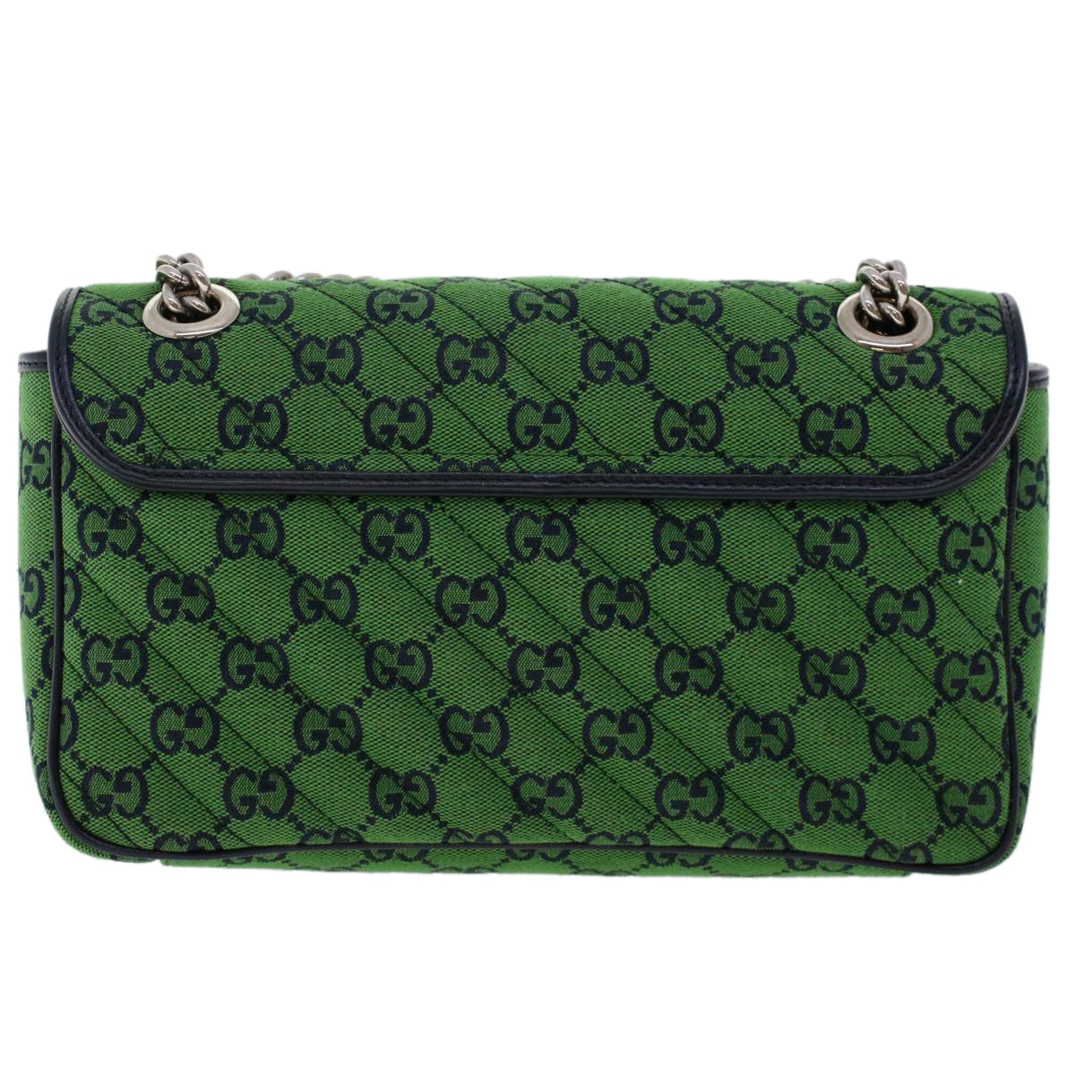 GUCCI GG Marmont Chain Shoulder Bag Green 47997A