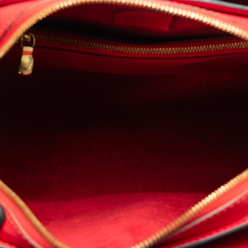 Louis Vuitton Epi Punch Handbag M52057 Castilian Red Leather  Louis Vuitton
