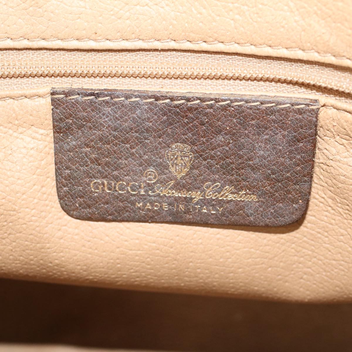 GUCCI GG Canvas Clutch Bag PVC Leather Beige 97.01.037 48147