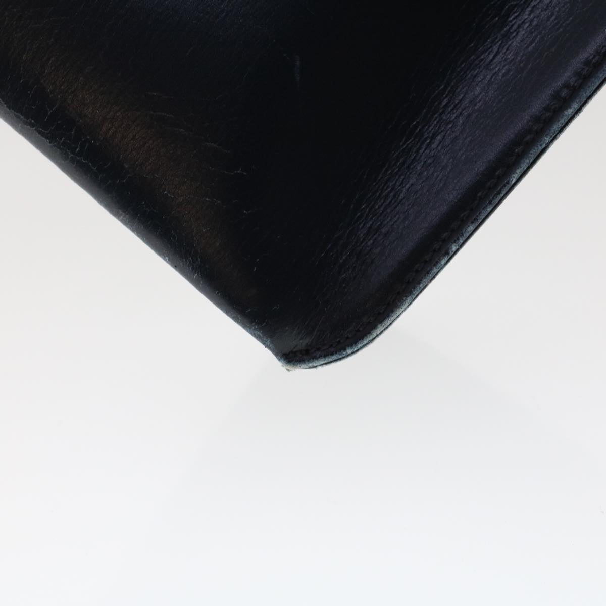 GUCCI Interlocking Hand Bag Leather Navy 48149