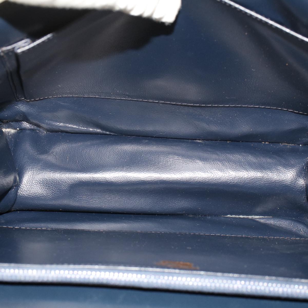 GUCCI Interlocking Hand Bag Leather Navy 48149