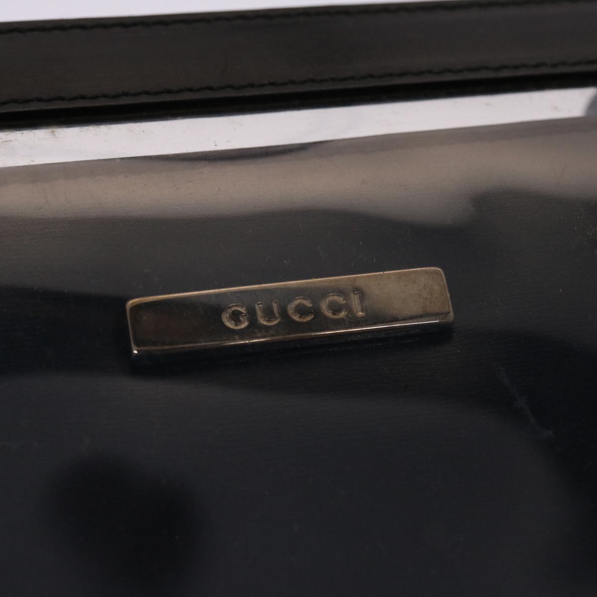 GUCCI Shoulder Bag Vinyl Black 48186