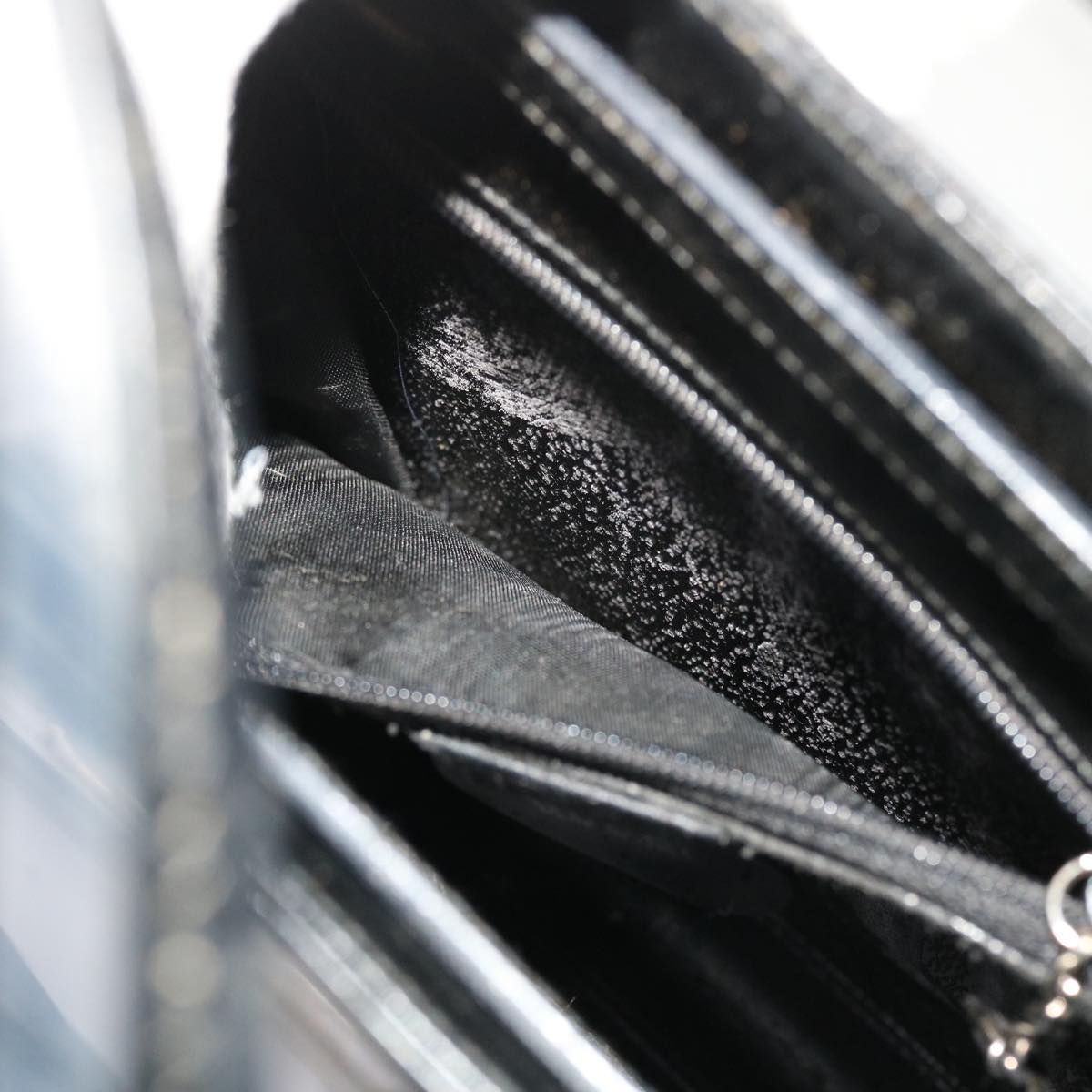 GUCCI Shoulder Bag Vinyl Black 48186