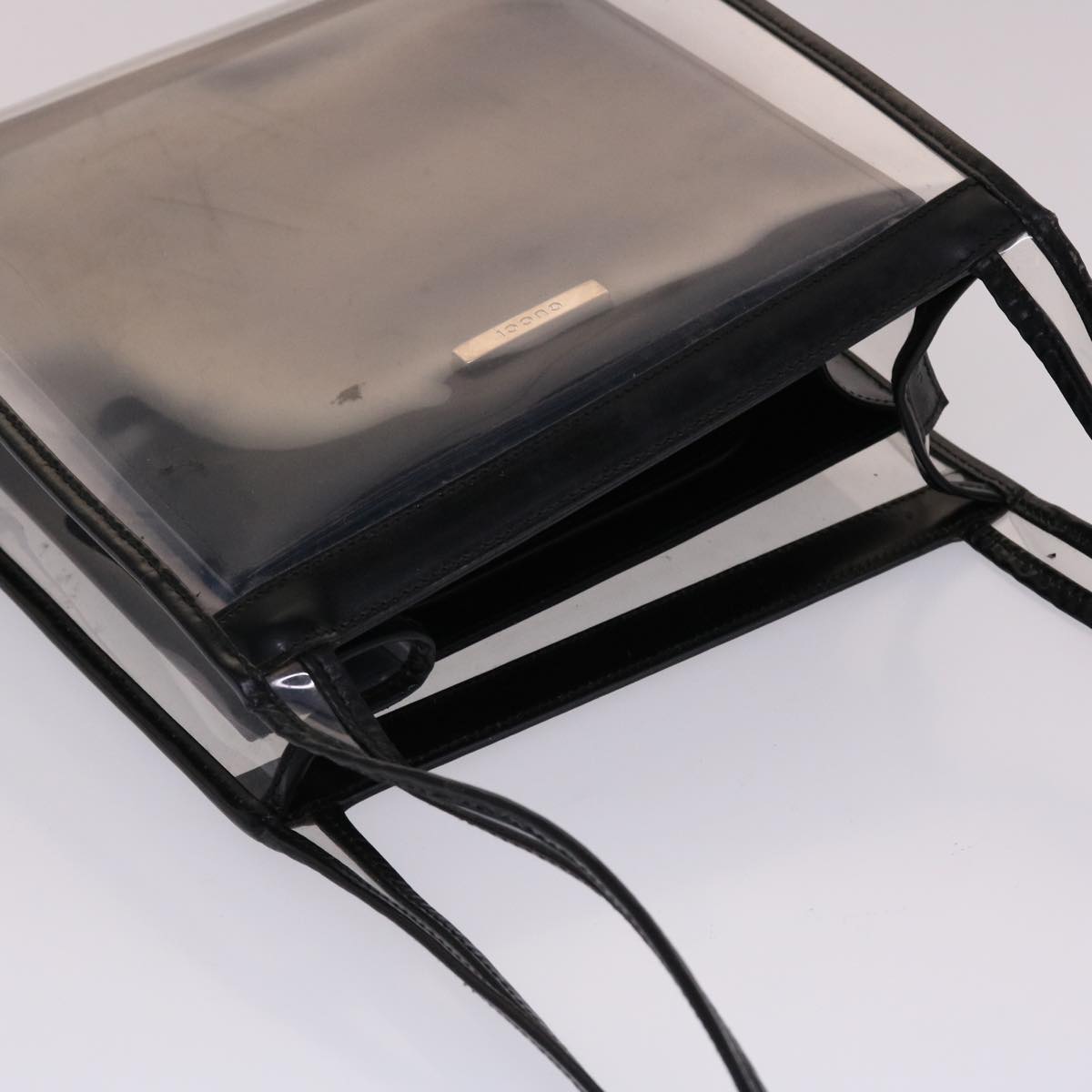 GUCCI Shoulder Bag Vinyl Black 48186