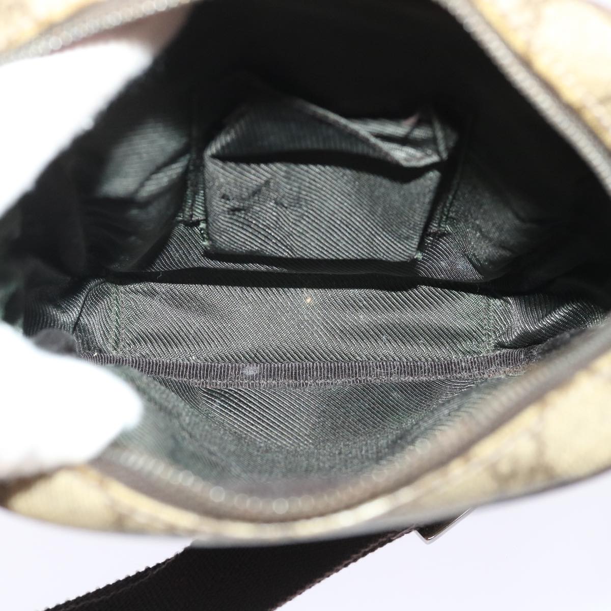 GUCCI GG Canvas Shoulder Bag PVC Leather Beige 122754 48240