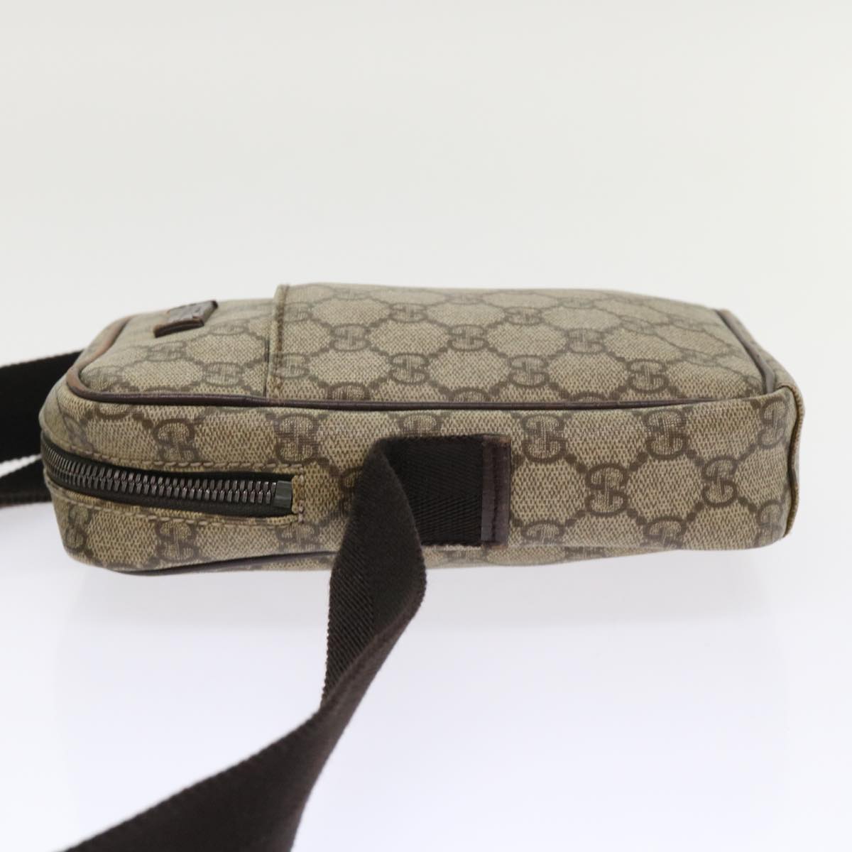GUCCI GG Canvas Shoulder Bag PVC Leather Beige 122754 48240