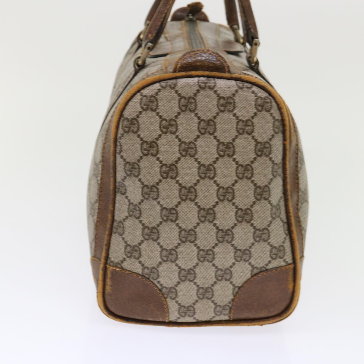 GUCCI GG Canvas Shoulder Bag Leather 2Set Beige 48359