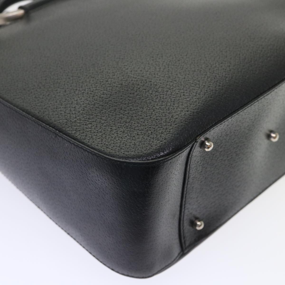 GUCCI Shoulder Bag Leather Black 48452