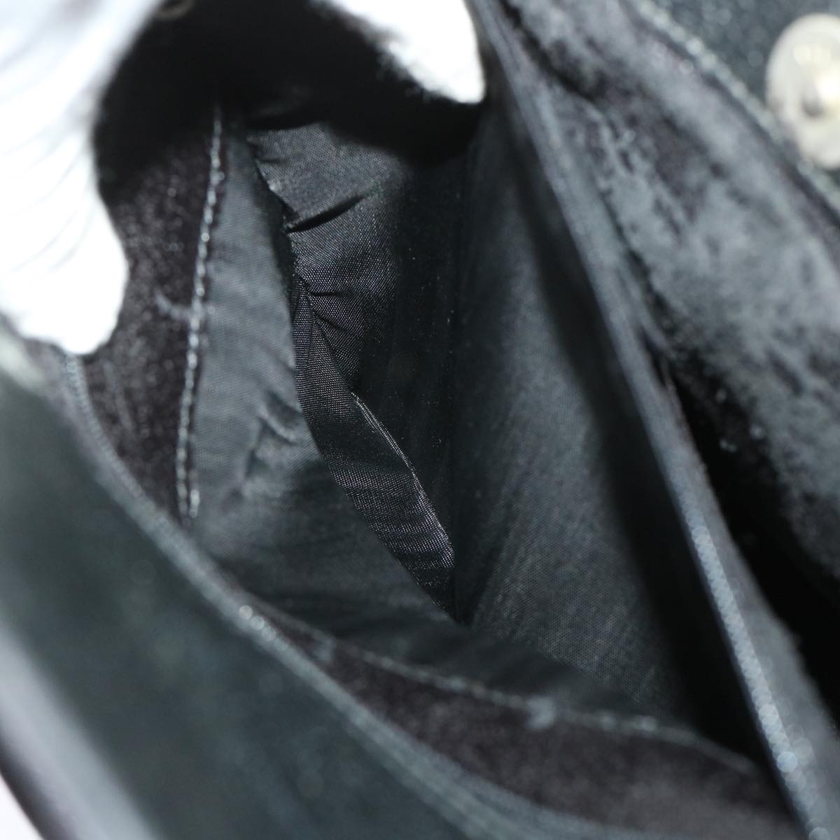 GUCCI Shoulder Bag Leather Black 48452