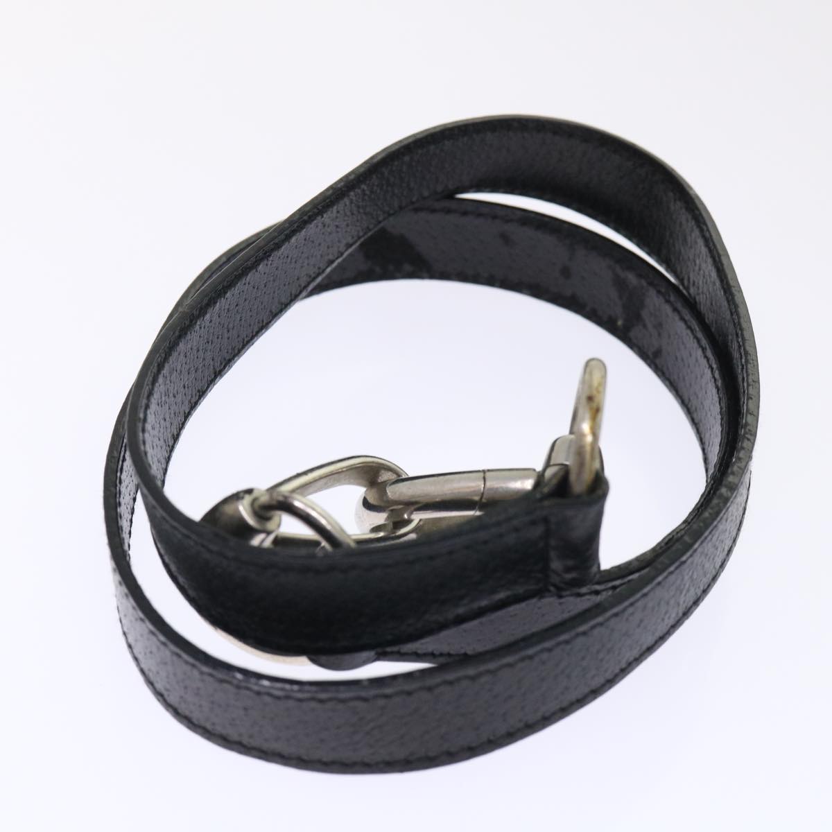 GUCCI Shoulder Bag Leather Black 48452