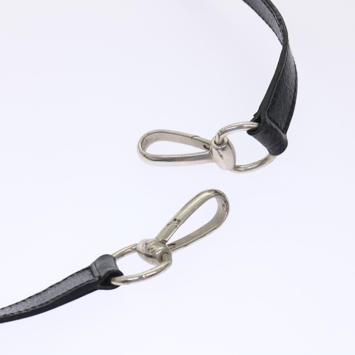 GUCCI Shoulder Bag Leather Black 48452