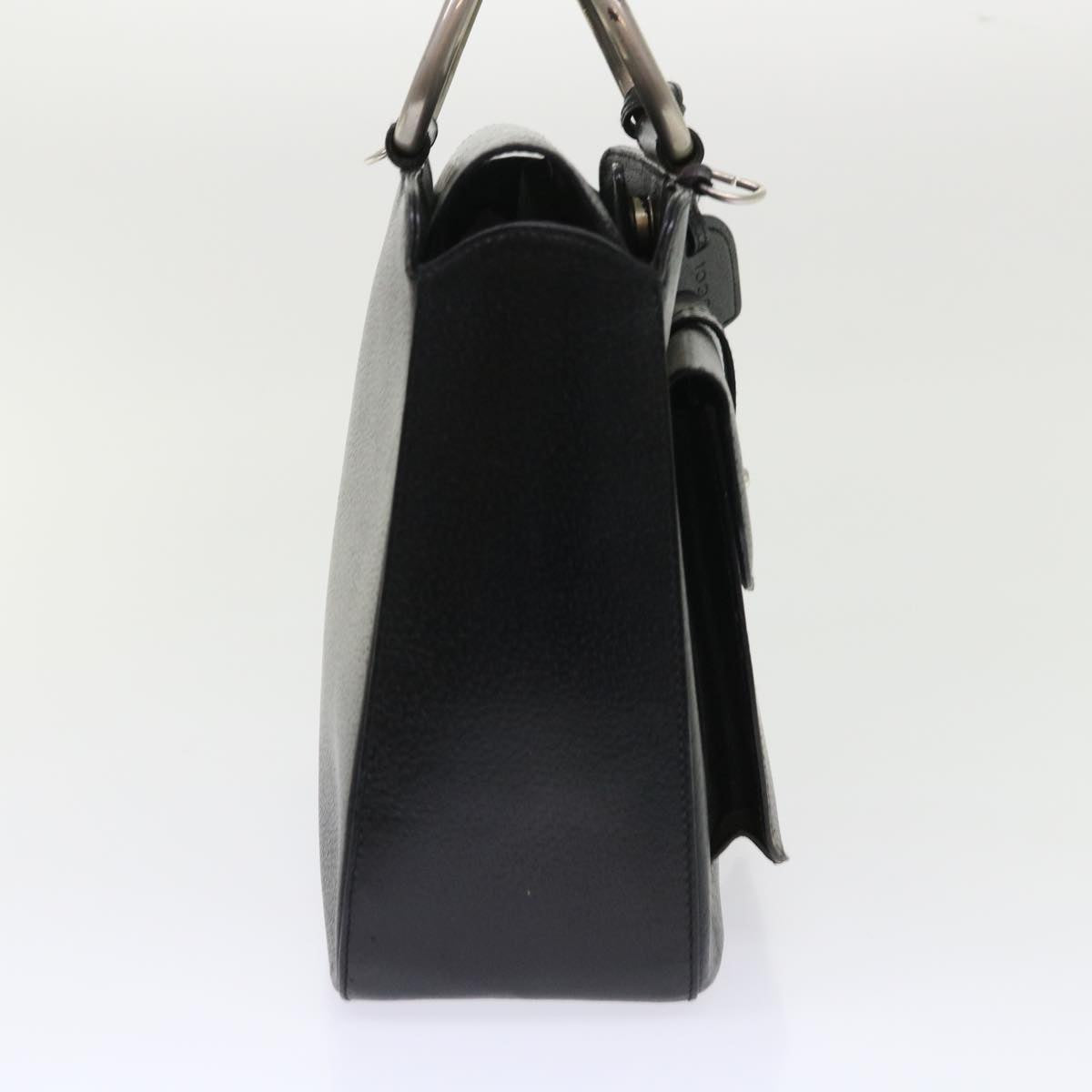 GUCCI Shoulder Bag Leather Black 48452