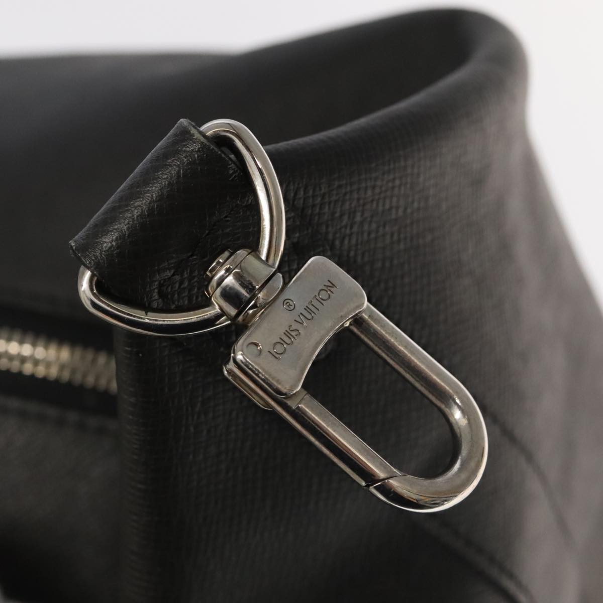 LOUIS VUITTON Taiga Leather Astralis Boston Bag 2way Black M30307 LV 48887