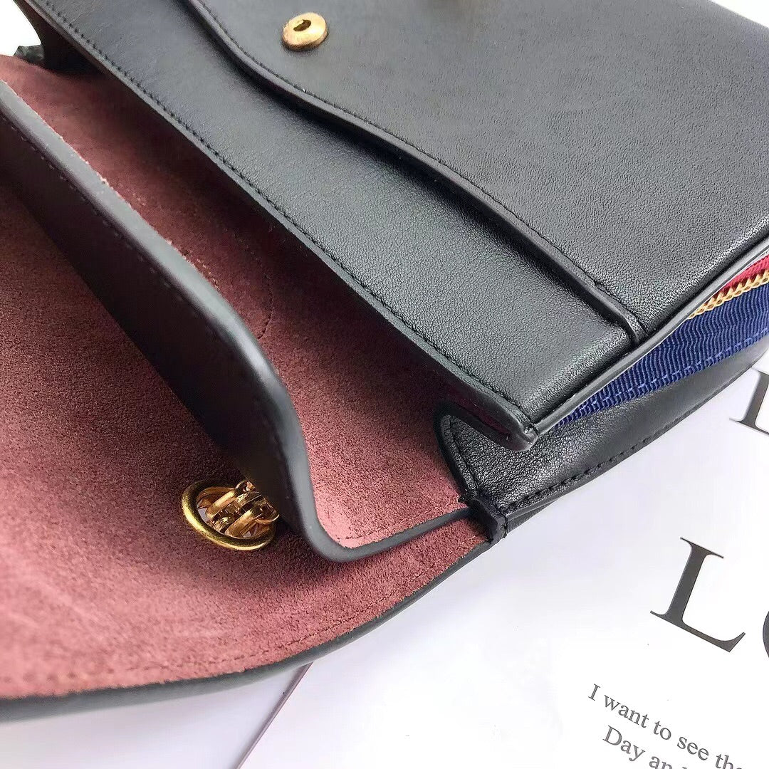 CHLMaroon Medallion Nude Reissue 2.55 Classic 225 GlamIap Black Bag For Women 24cm/9.4in