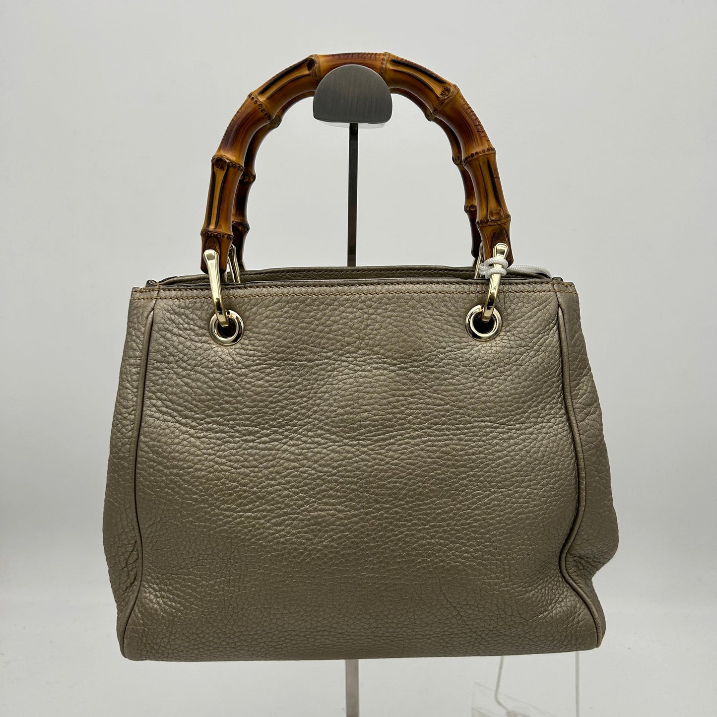 Gucci Bamboo Shopper Bronze Mini Leather Top Handle Bag