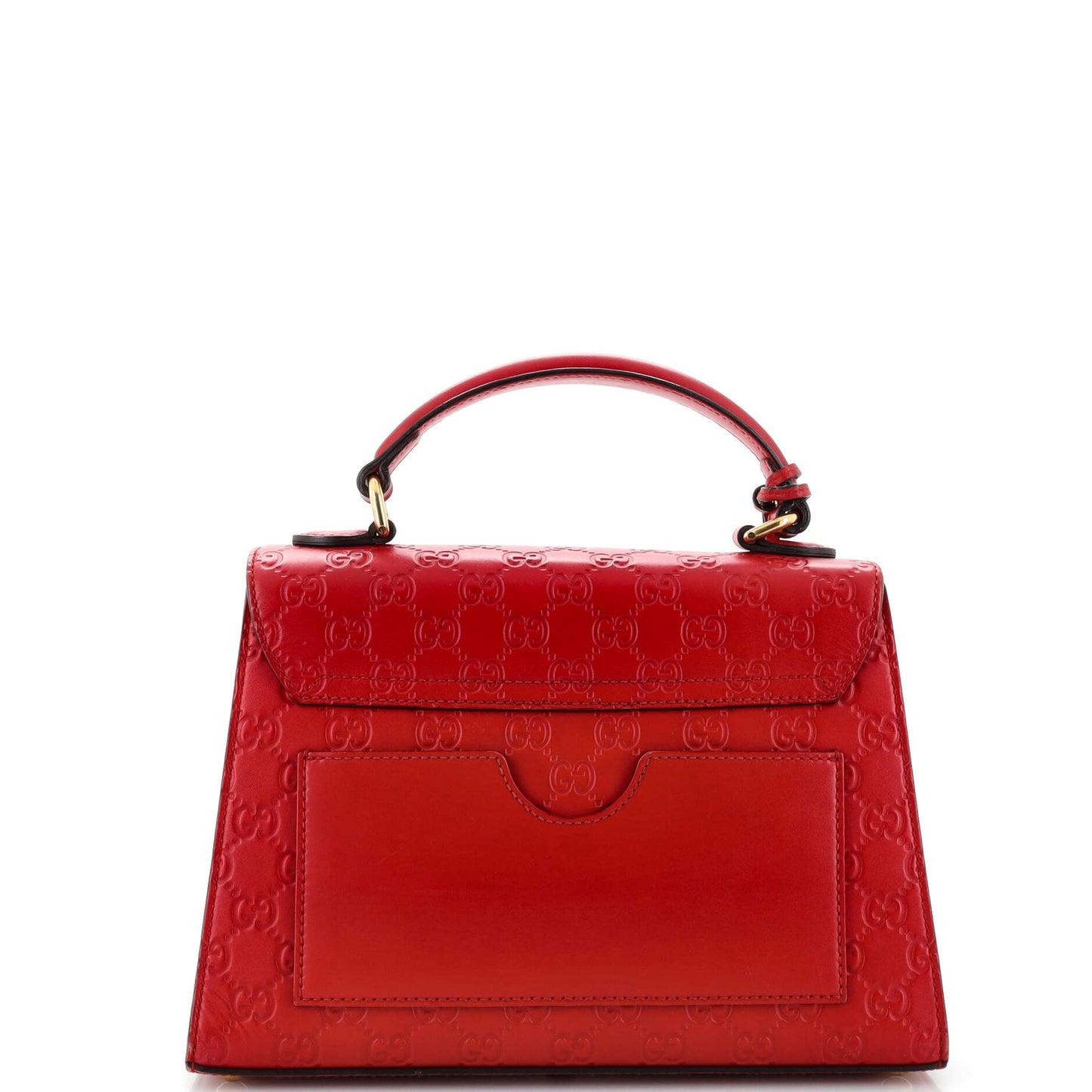 Padlock Top Handle Bag Guccissima Leather Small
