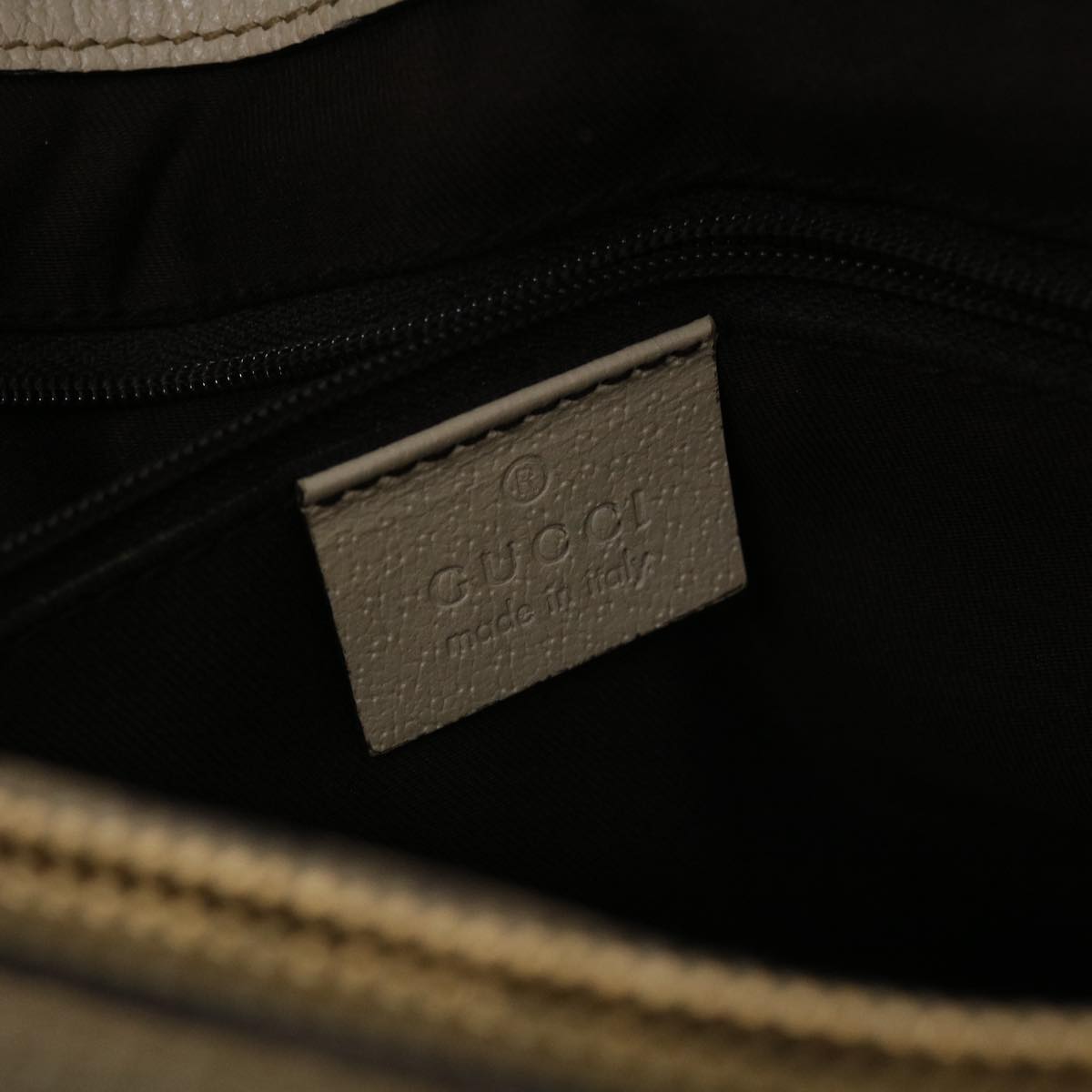 GUCCI GG Canvas Tote Bag Beige White 49049