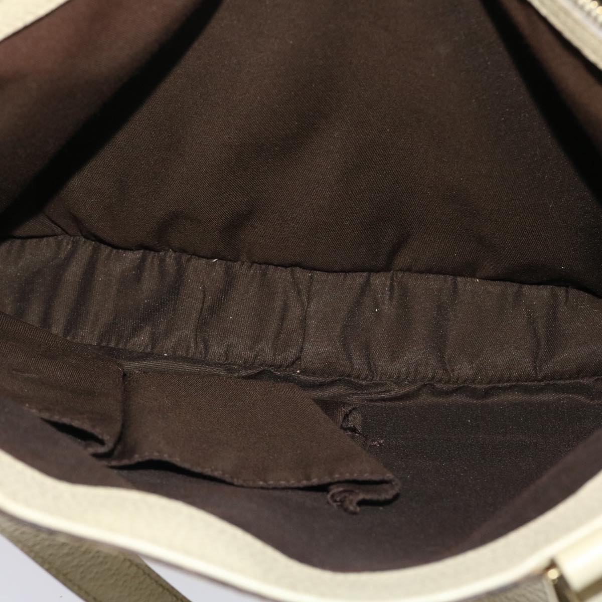 GUCCI GG Canvas Tote Bag Beige White 49049