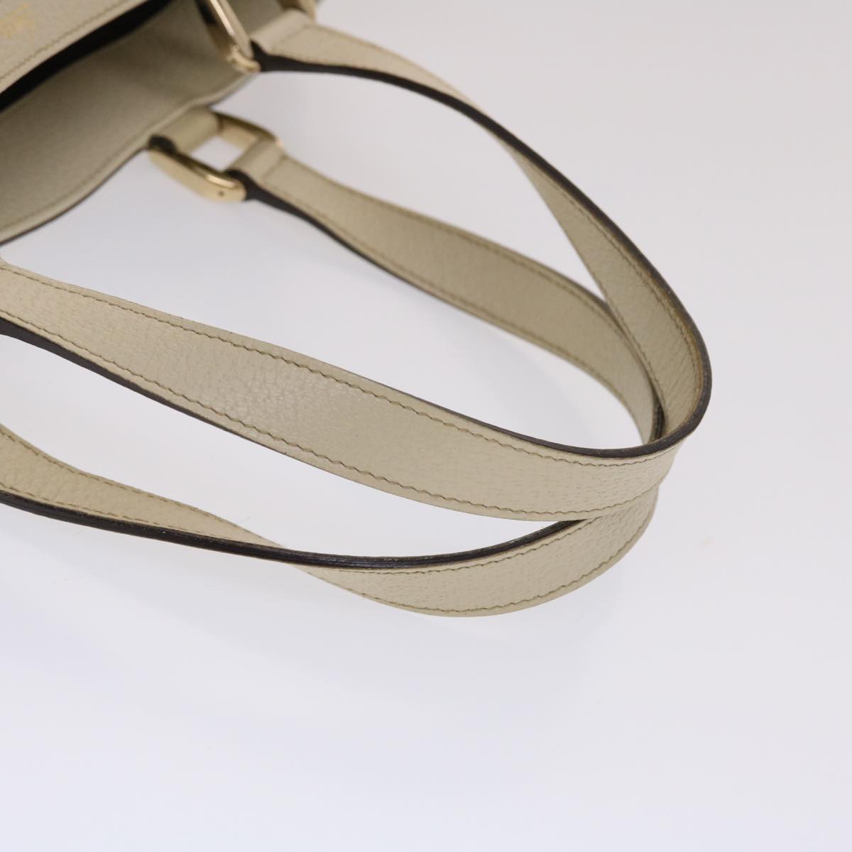 GUCCI GG Canvas Tote Bag Beige White 49049