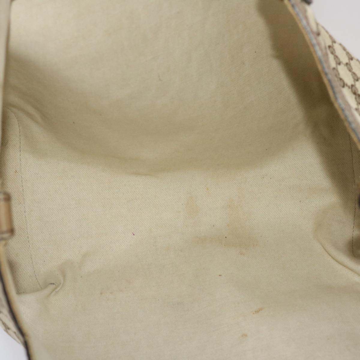GUCCI GG Canvas Tote Bag Beige Brown 49050