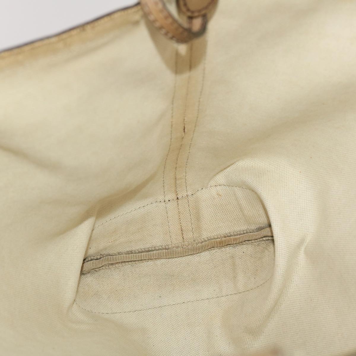 GUCCI GG Canvas Tote Bag Beige Brown 49050