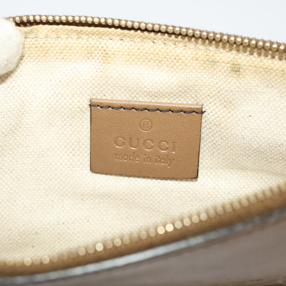 GUCCI GG Canvas Tote Bag Beige Brown 49050