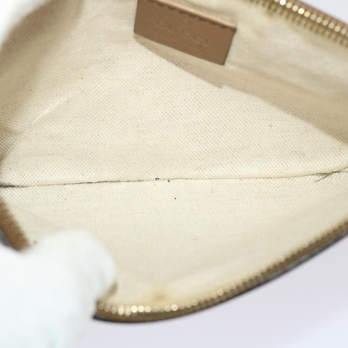 GUCCI GG Canvas Tote Bag Beige Brown 49050
